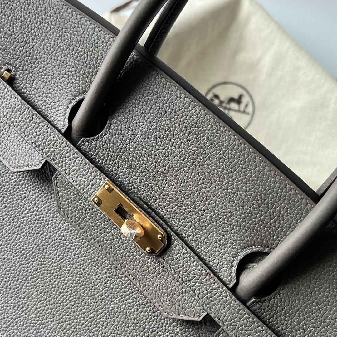 에르메스 버킨백40 그레이 금장 토고가죽